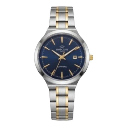 ROSCANI ROSW4567K8 BLUE DIAL DATE DISPLAY 33MM STAINLESS STEEL STRAP ANALOG WOMEN WATCH